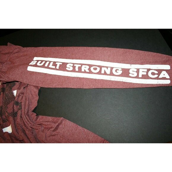 Levi's shirt mens small eagle long sleeve red burgundy - Picture 6 of 8